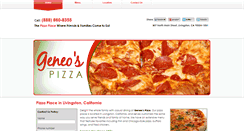 Desktop Screenshot of geneospizza.com